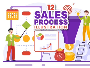 12 Sales Process Illustration preview picture