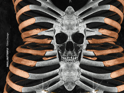 Skull Butterfly– Graphic T-Shirt Design