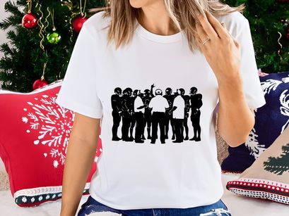 A group of people standing together in a timeout situation with one person gesturing