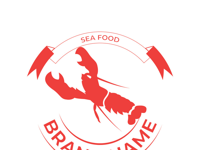 Vintage lobster logo