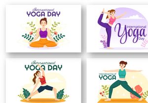 12 International Yoga Day Illustration