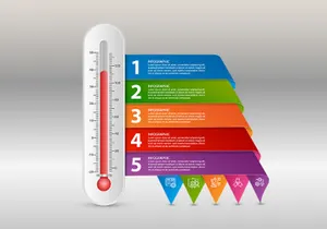 3D-Business Infography Set