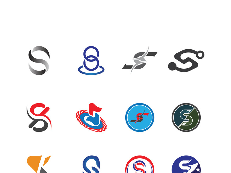 Business corporate S letter logo design vector