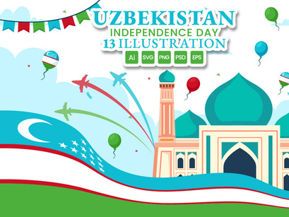 13 Uzbekistan Independence Day Illustration