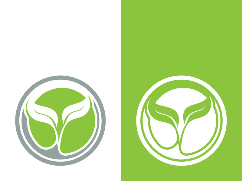 Green tree leaf nature logo images illustration design