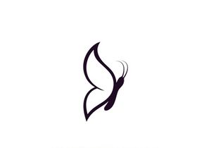 Beauty butterfly logo  symbol vector template