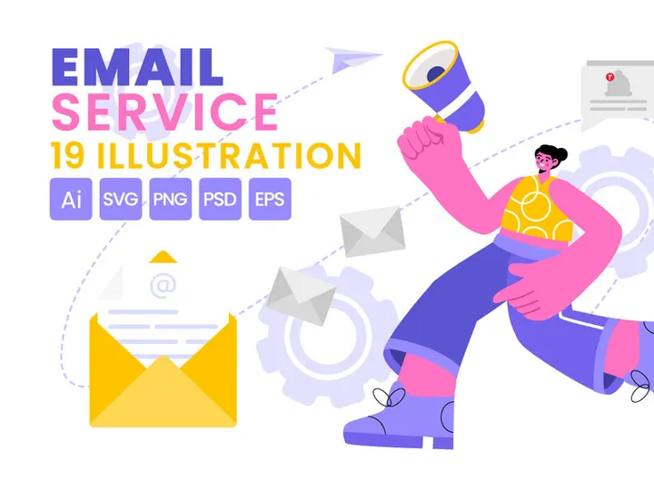 19 Email Service Illustration