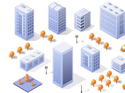 Isometric city constructor