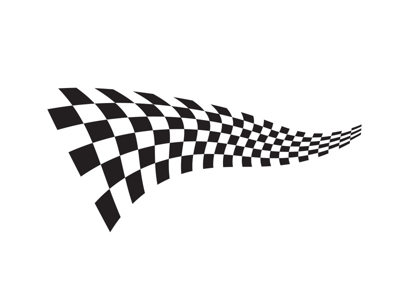 Race flag design illustration