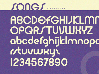 Songs - Sans Serif Font