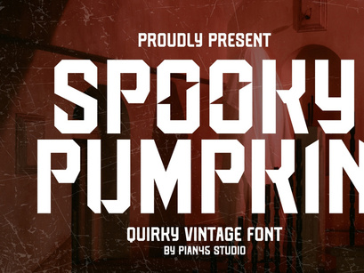 Spooky Pumpkin - Quirky Vintage Font