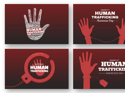 12 Human Trafficking Awareness Day Illustration