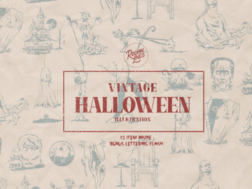 Vintage Halloween Illustration preview picture