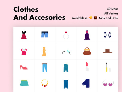 Clothes & Accessories Icons