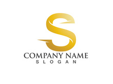 Business corporate letter S logo design vector.