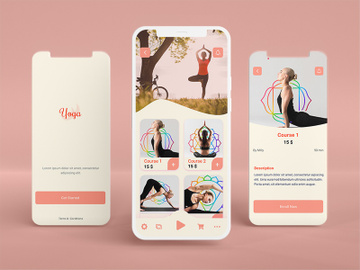 Yoga Fitness App Design preview picture
