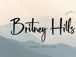 Britney Hills - Elegant Script Font preview picture