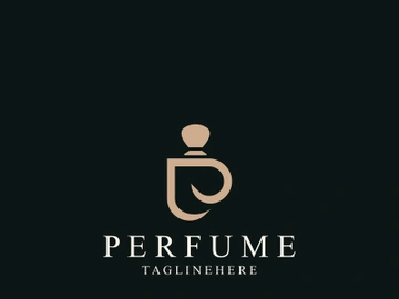 Perfume bottle logo design symbol can be used for business and cosmetic perfume shop template preview picture