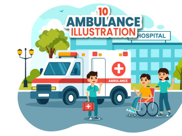10 Ambulance Car Illustration preview picture
