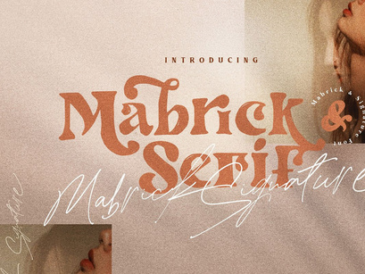 Mabrick Font Serif Rough Free Demo