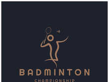 Modern Badminton logo design with Dynamic Shuttlecock and Racket, for championship, sport, sports shop, badminton school, business, company, tournament