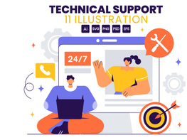 11 Technical Support System Illustration preview picture