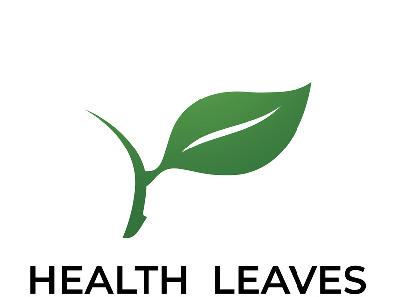 Green leaf logo design vector illustration