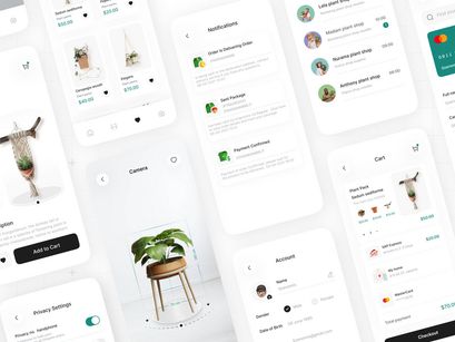 Plant Shop UI Kit Mobile