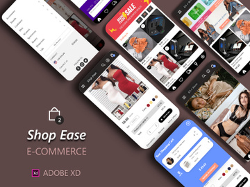 shopping fashion e-commerce clothing UI Kit preview picture