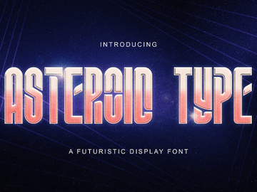 ASTEROID TYPE – Futuristic Sans Font preview picture