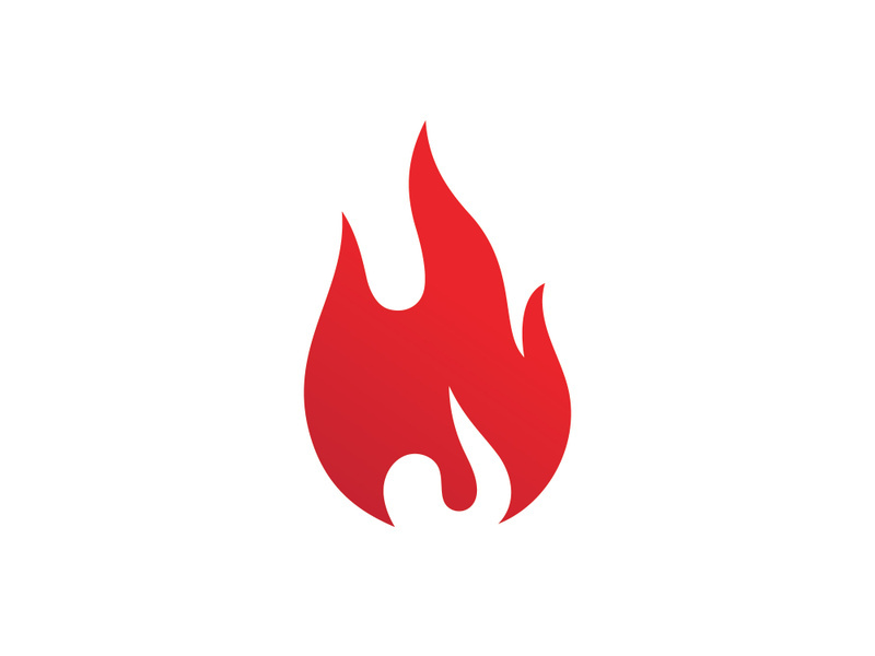 Fire Flame Logo design vector template