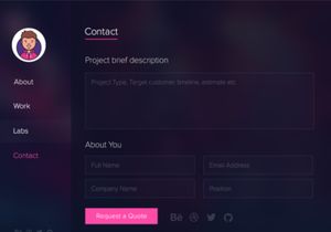 Glazzy - Free Portfolio Template