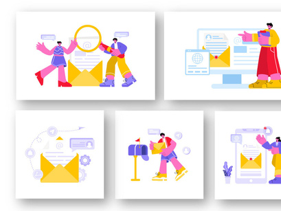 19 Email Service Illustration