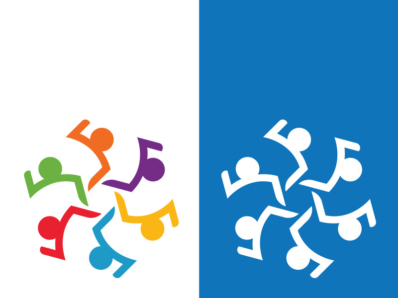 Community, network and social icon design template