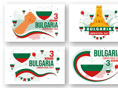 12 Bulgaria Liberation Day Illustration