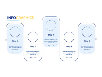 Blank white vector infographic template preview picture