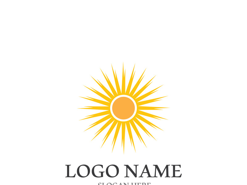Sun vector illustration icon logo template design
