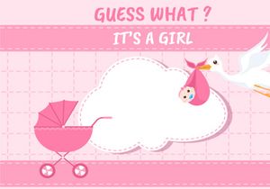 30 Birth Photo is it a Boy and Girl Cartoon Illustration
