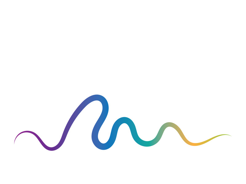 Sound waves vector illustration design template