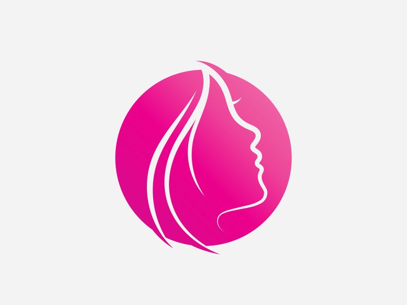 Hair woman and face logo and symbols