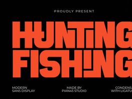 Hunting Fishing - Modern Sans Display preview picture