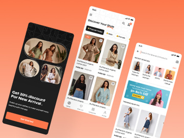 Fashion Shop Mobile App UI Screen V.1 preview picture