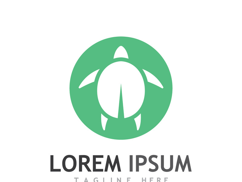 Natural green leaf logo design.