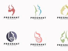 Pregnant Logo, Pregnant Mother Care Design,