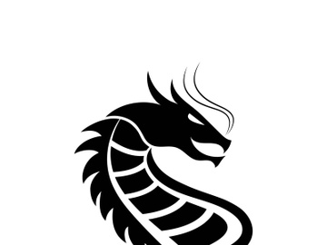 Dragon vector icon illustration design logo template preview picture