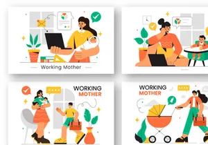 9 Working Mother Illustration