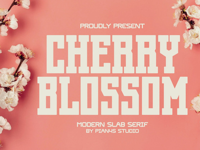 Cherry Blossom - Modern Slab Serif