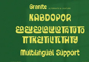 Granite - Bold Display Font