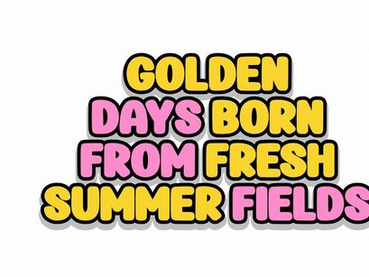 Summer Harvest - Playful Display Font