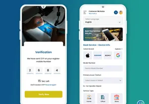 Doorstep Mobile and Tablet Repair Services Mobile App UI Kit